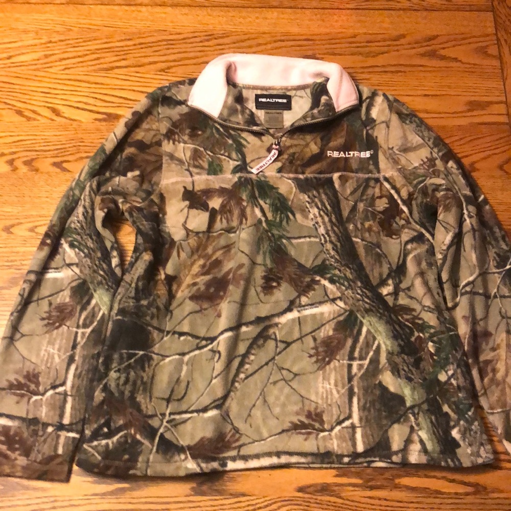 Camo quarter zip sweatshirt